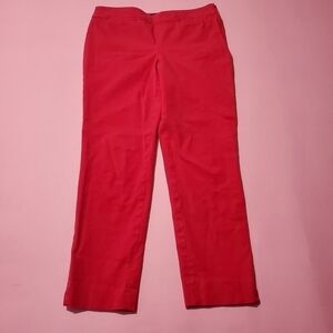Talbots Petite Magenta Bright Pink Stright Leg Pants Work Professional Barbie